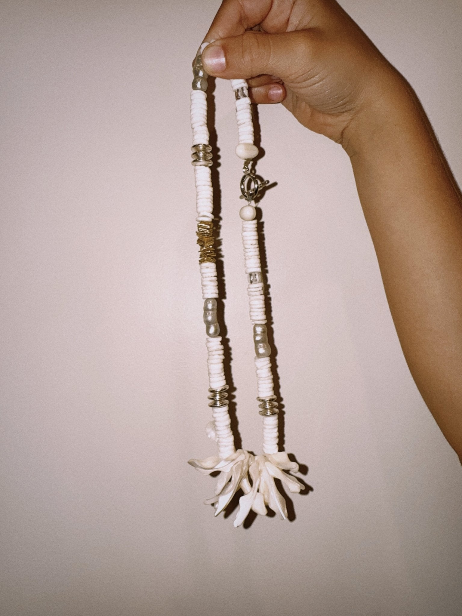 Pearl & Coral Necklace - Zandra Stone