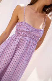 Petra Ruched Maxi Dress - Zandra Stone