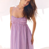Petra Ruched Maxi Dress - Zandra Stone