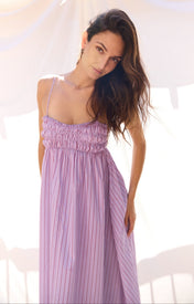 Petra Ruched Maxi Dress - Zandra Stone