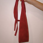 Pink Suede Wrap Belt - Cummerbund - Zandra Stone