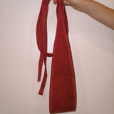 Pink Suede Wrap Belt - Cummerbund - Zandra Stone