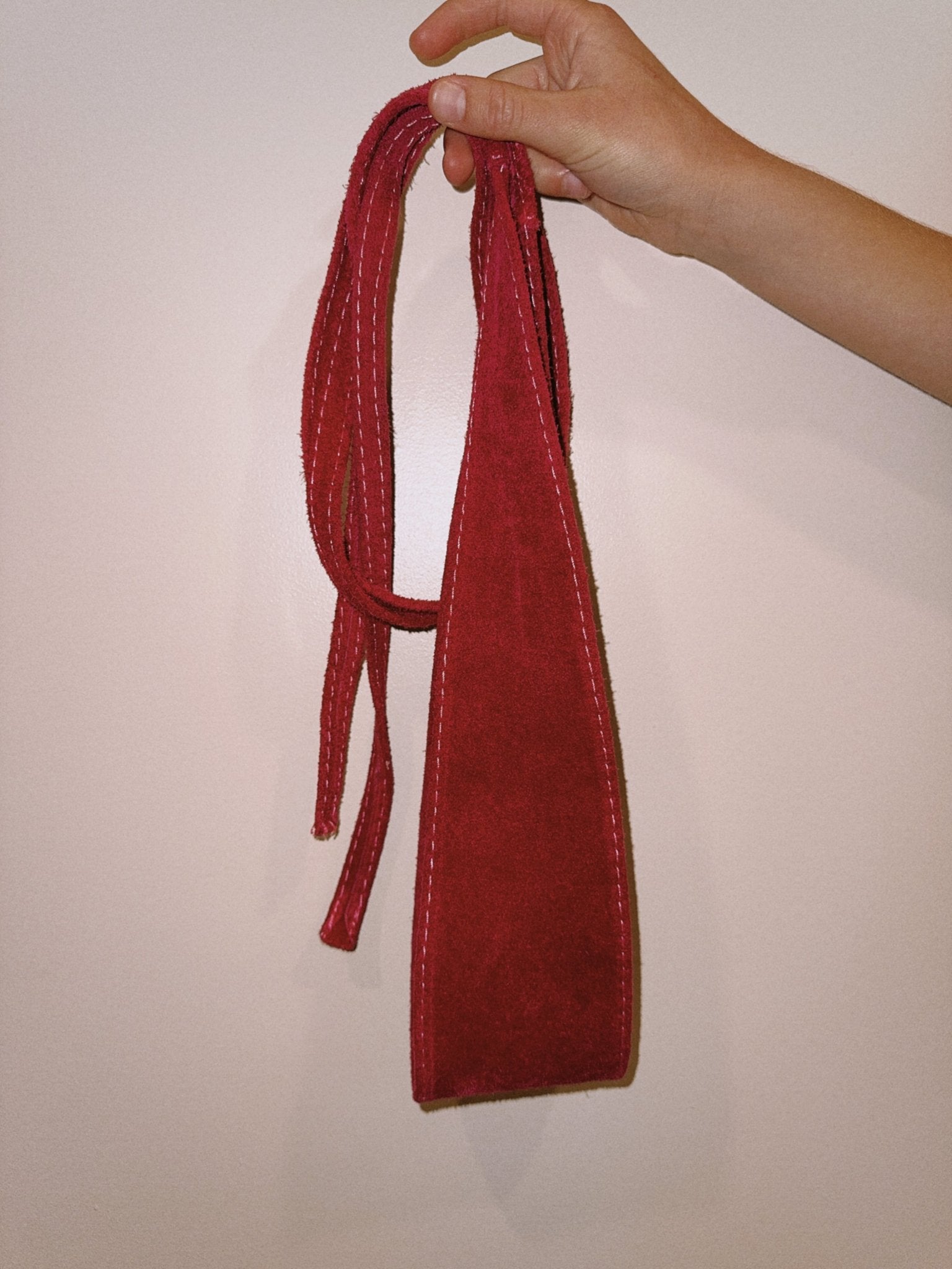 Pink Suede Wrap Belt - Cummerbund - Zandra Stone