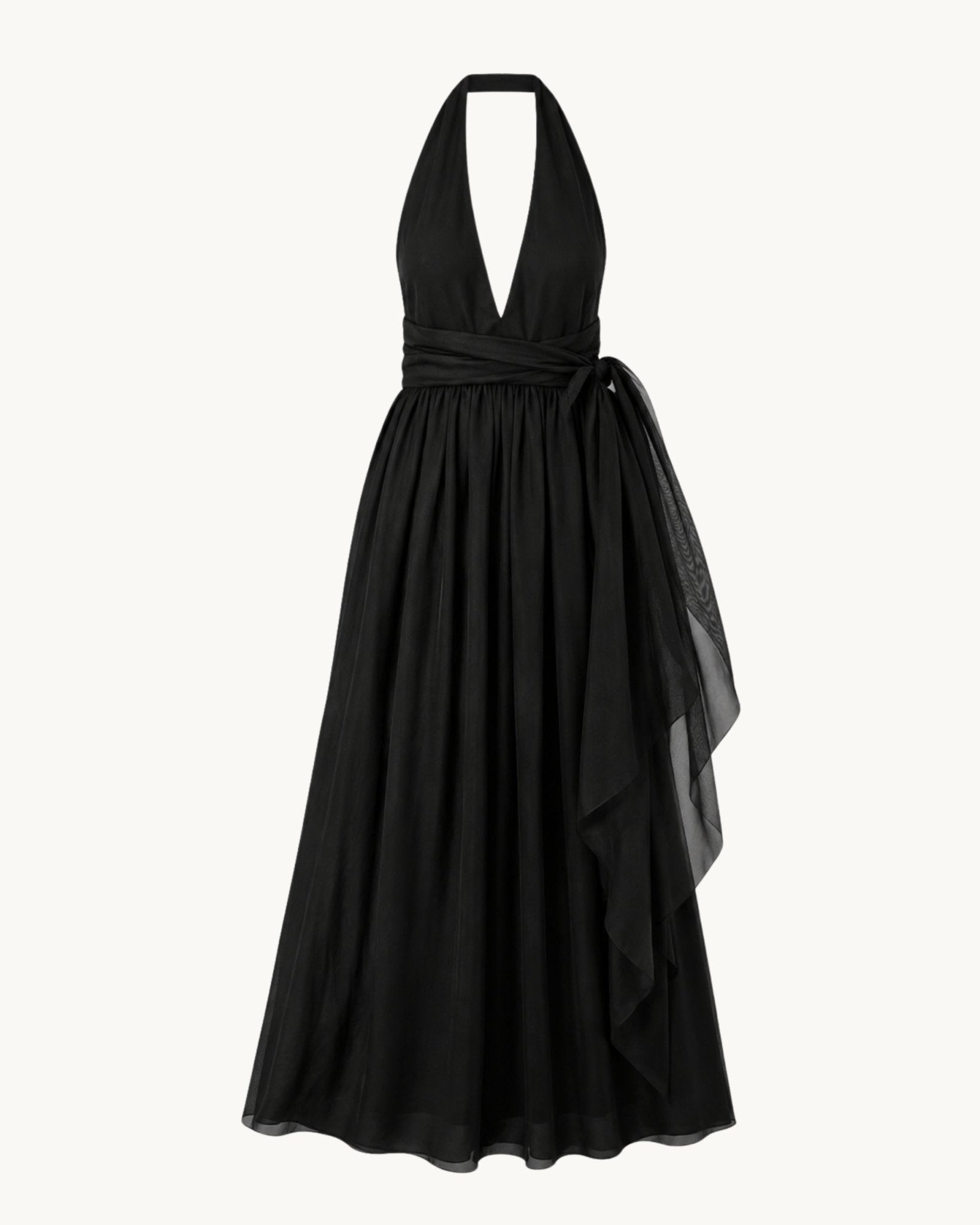 Puna Halter Dress - Midnight - Zandra Stone