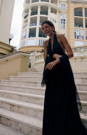 Puna Halter Dress - Midnight - Zandra Stone