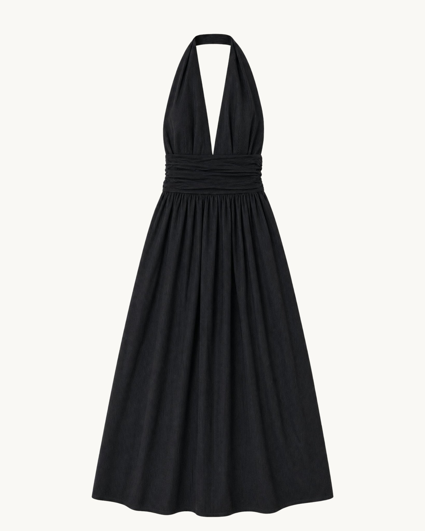 Puna Halter Dress - Midnight - Zandra Stone