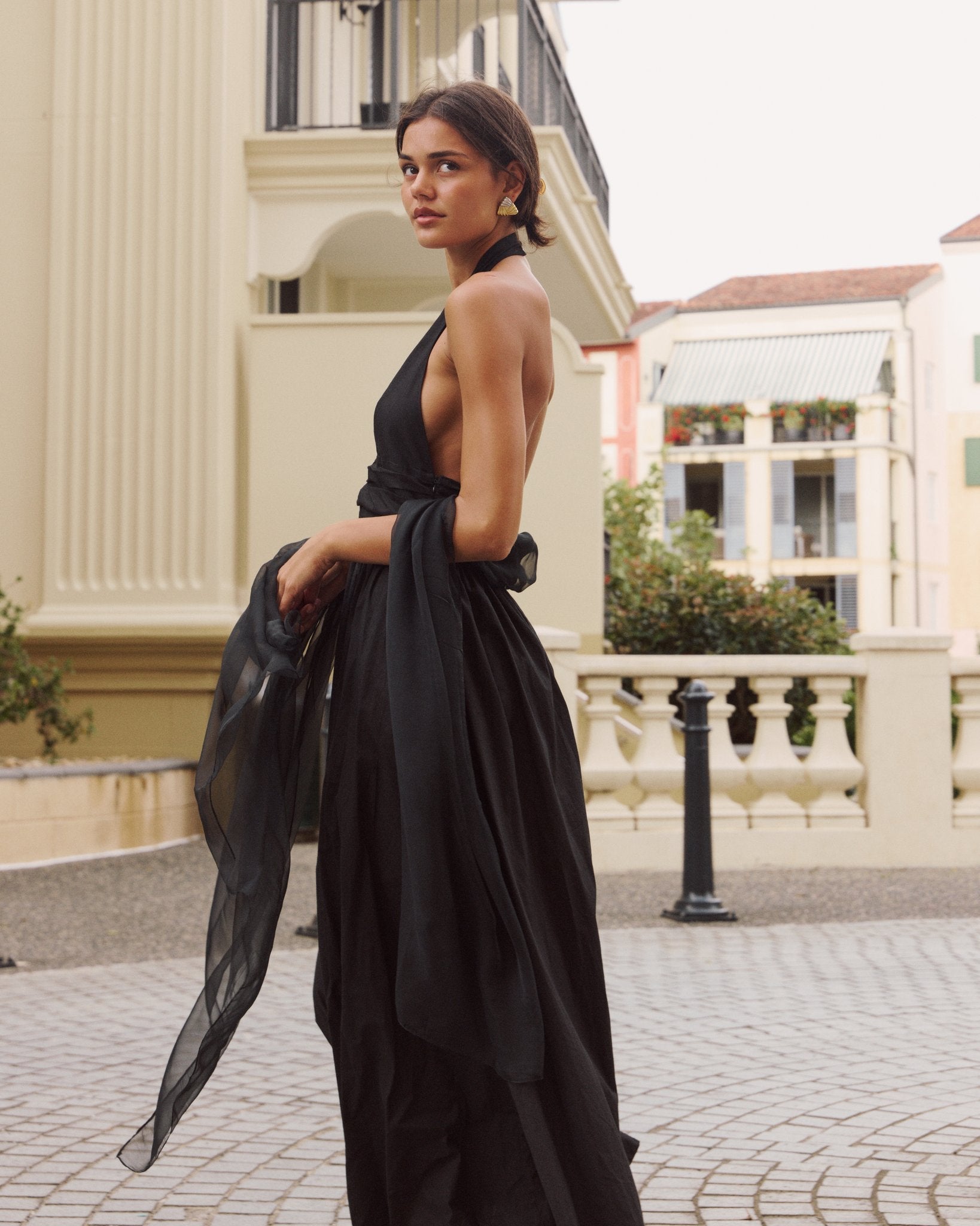 Puna Halter Dress - Midnight - Zandra Stone