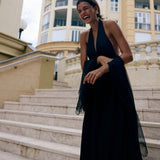 Puna Halter Dress - Midnight Black - Zandra Stone