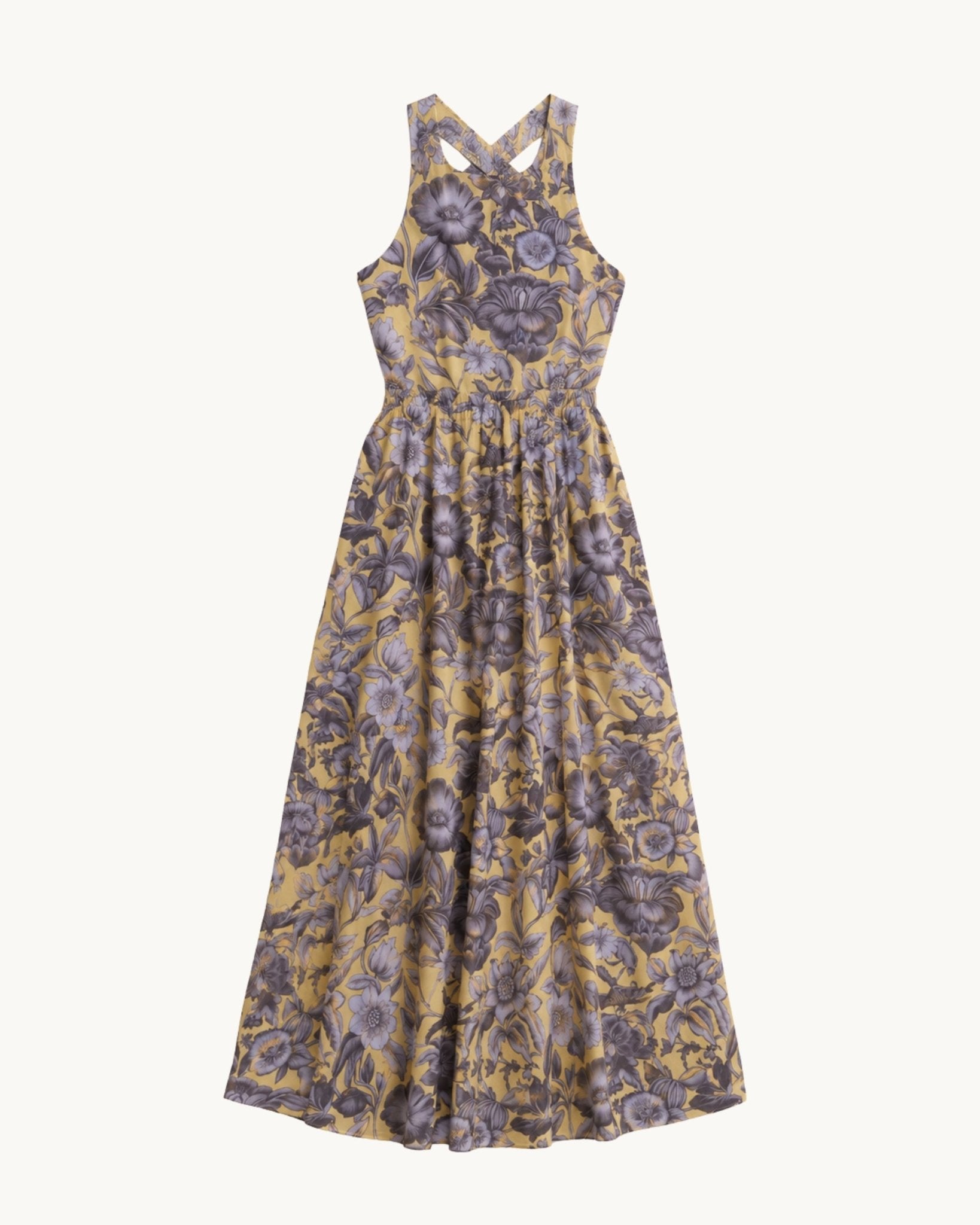 Raf Cross Back Maxi Dress - Zandra Stone