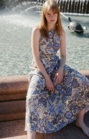 Raf Cross Back Maxi Dress - Zandra Stone