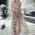 Raf Cross Back Maxi Dress - Zandra Stone