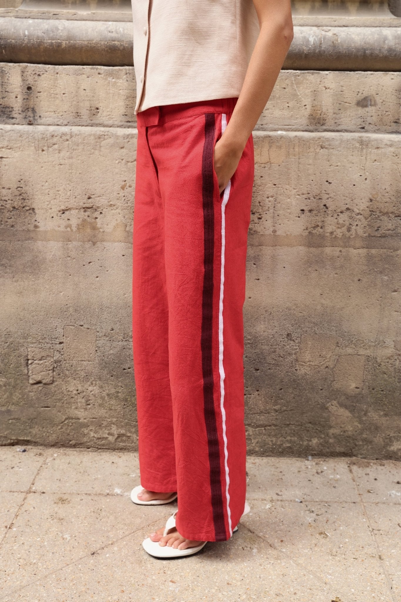 Riley Stripe Pant - Zandra Stone