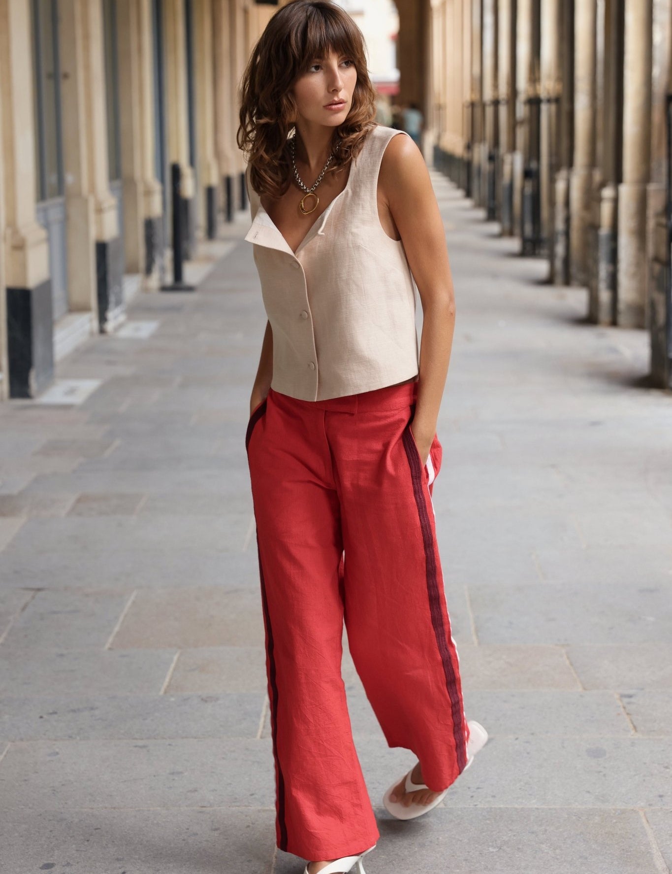 Riley Stripe Pant - Zandra Stone