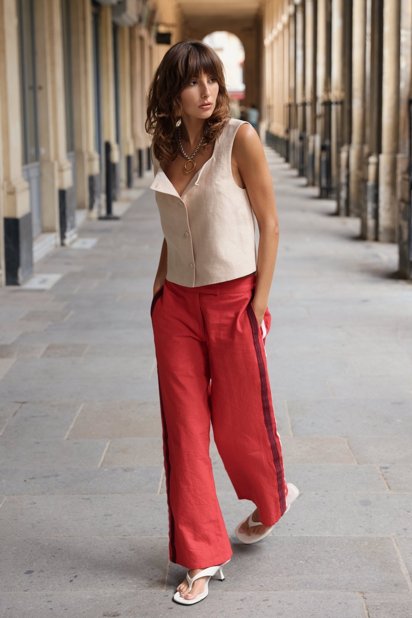 Riley Stripe Pant - Zandra Stone