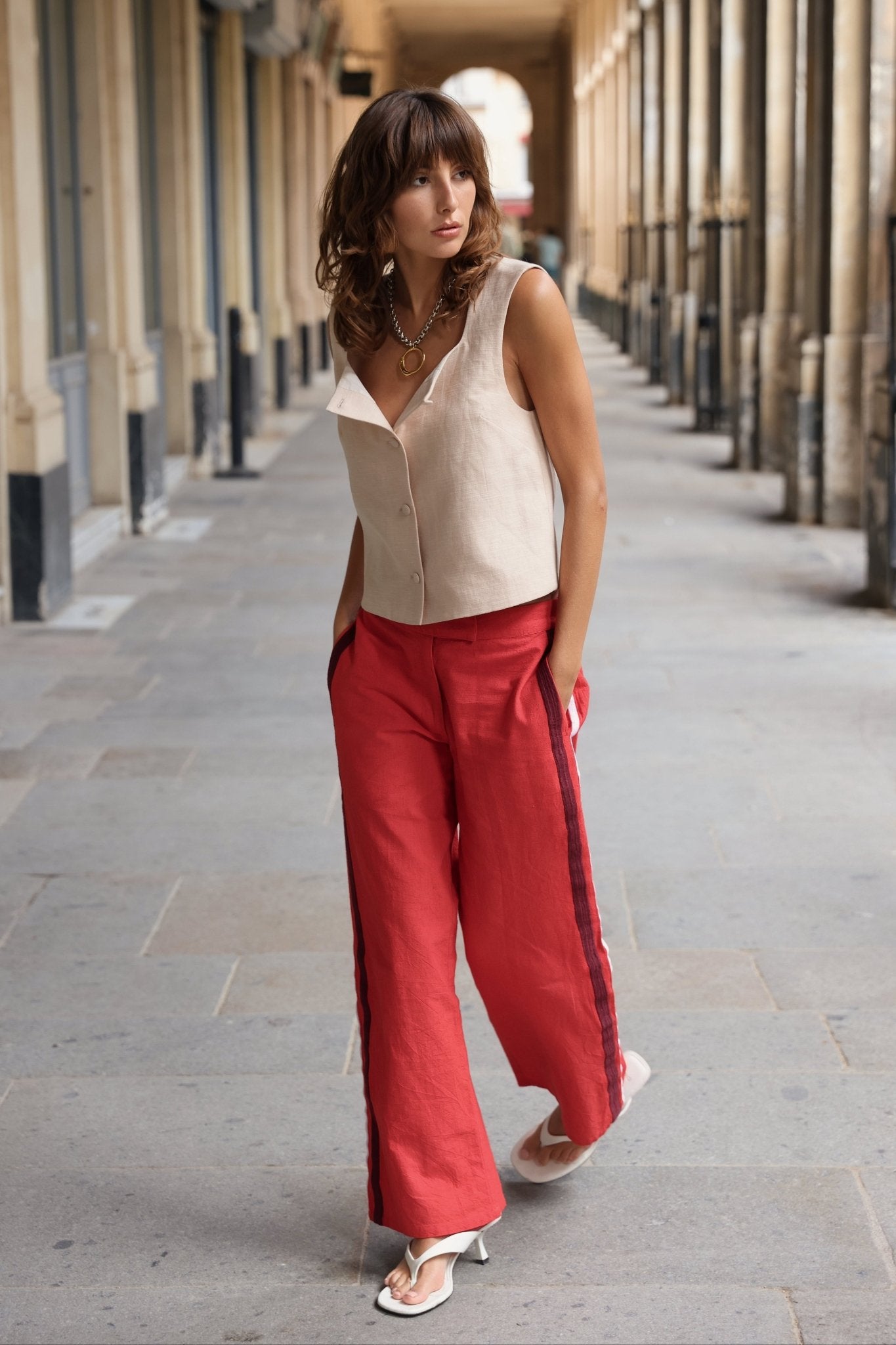 Riley Stripe Pant - Zandra Stone
