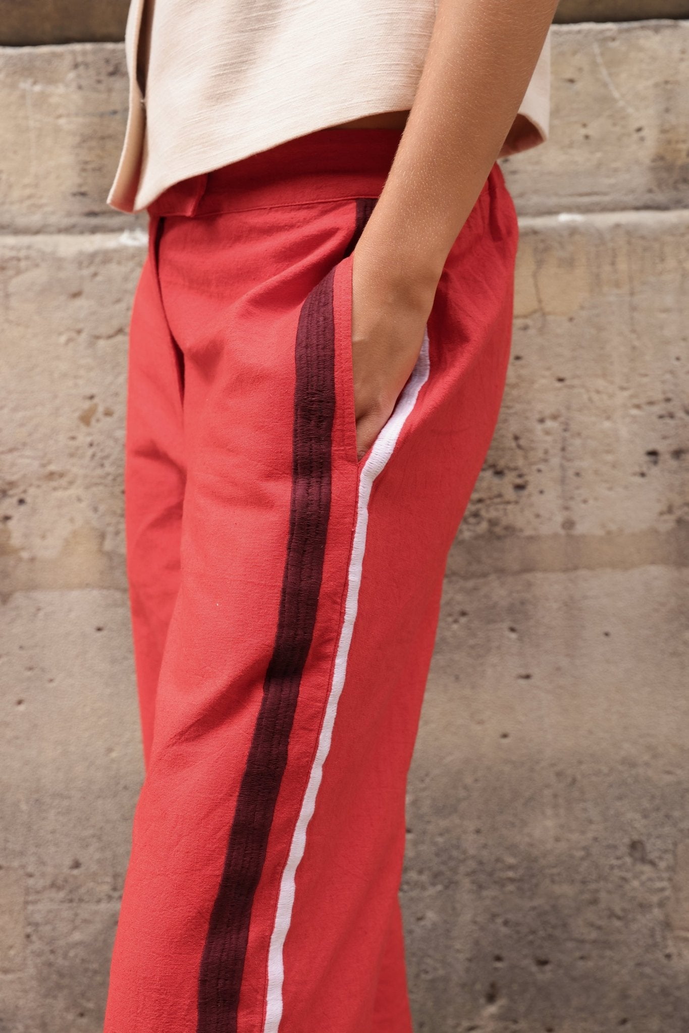 Riley Stripe Pant - Zandra Stone