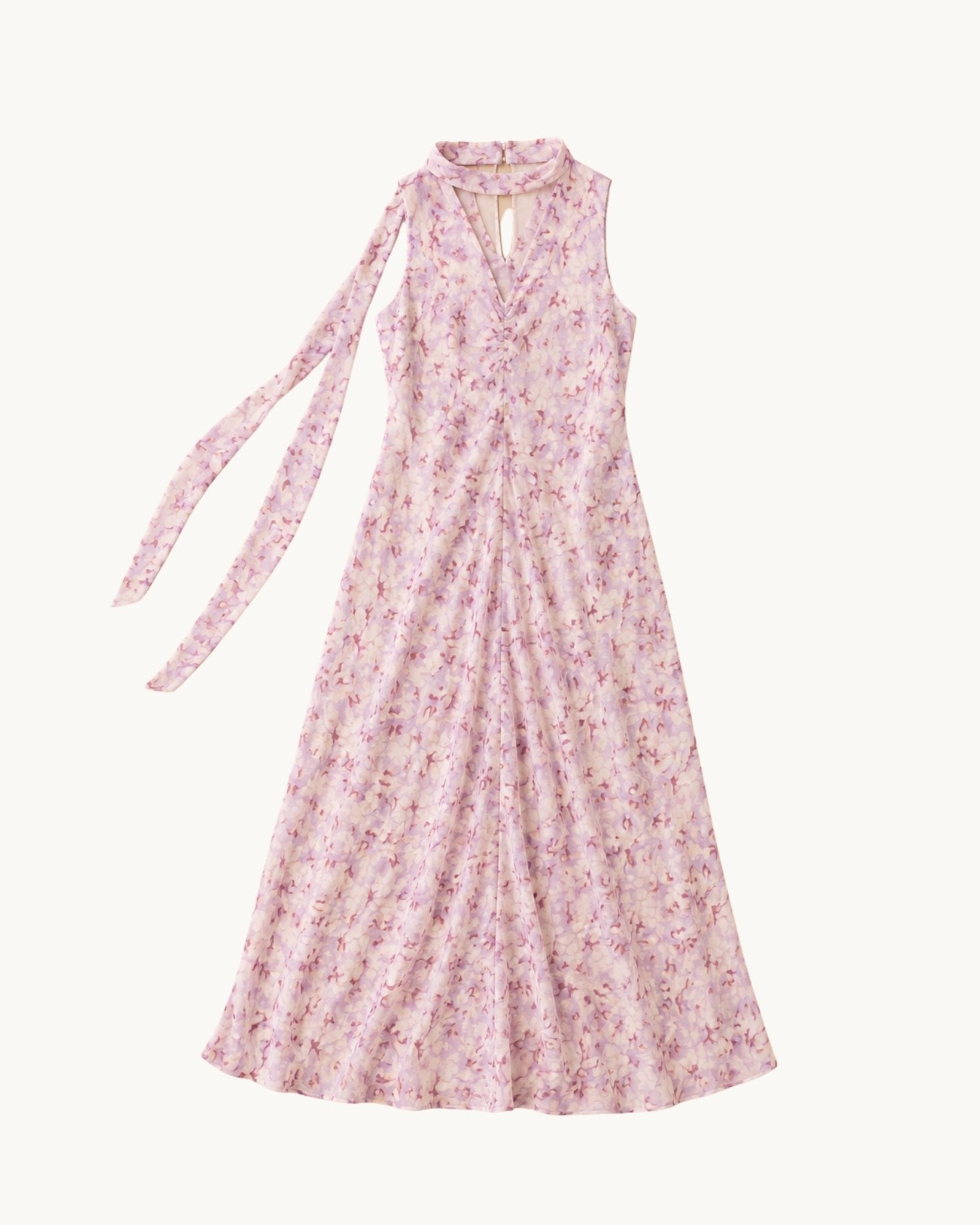 Rivi Neck Scarf Maxi Dress - Zandra Stone
