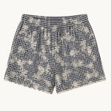 Scallop Shorts - Black/White Gingham - Zandra Stone