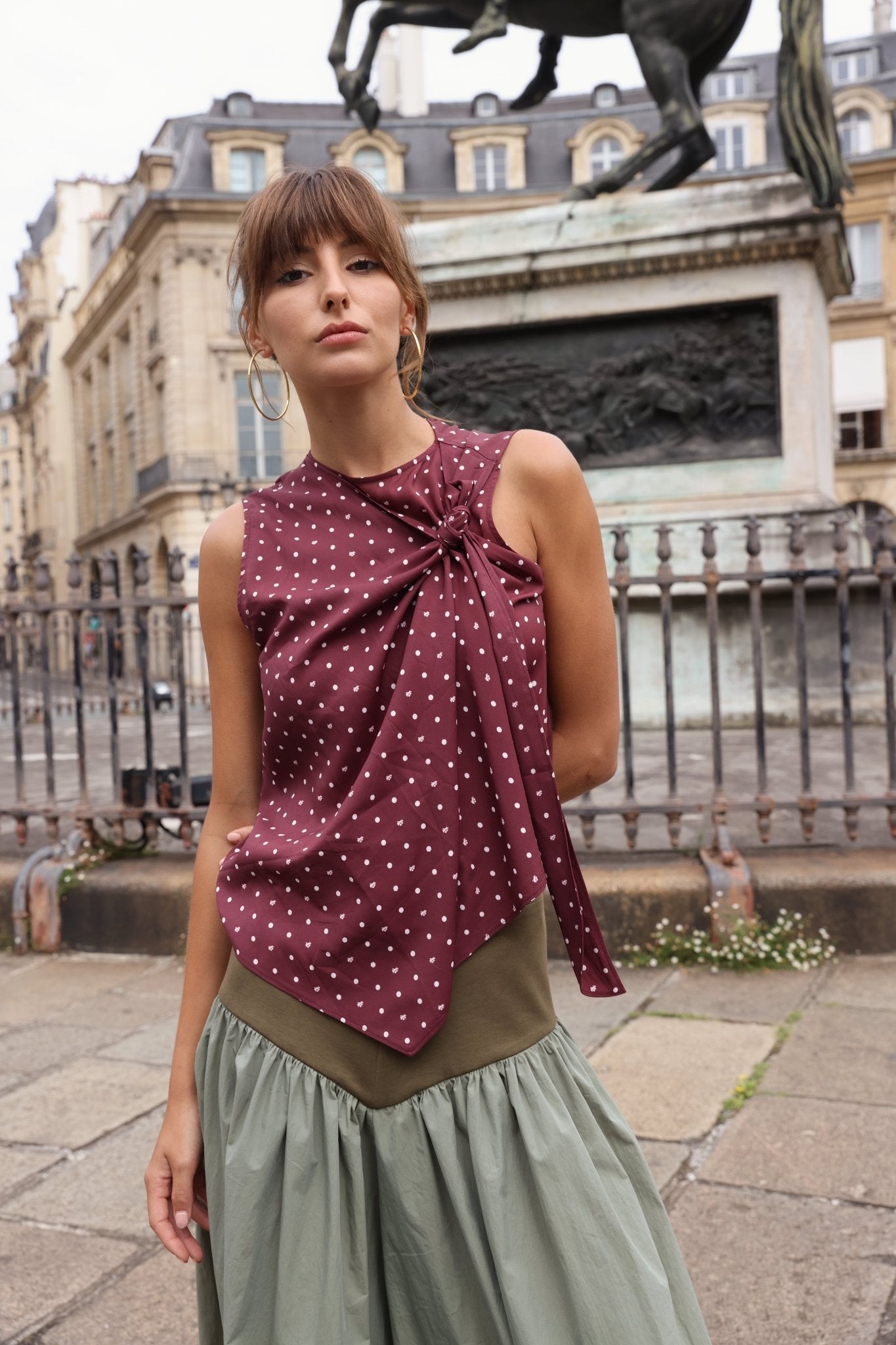 Scarlett Scarf Top - Zandra Stone
