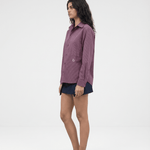 Simi Double Stripe Purple Shirt - Zandra Stone