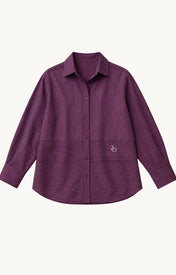 Simi Double Stripe Purple Shirt - Zandra Stone