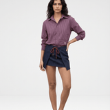Simi Double Stripe Purple Shirt - Zandra Stone