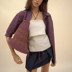Simi Double Stripe Purple Shirt - Zandra Stone