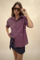Simi Double Stripe Purple Shirt