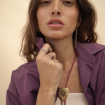 Simi Double Stripe Purple Shirt - Zandra Stone