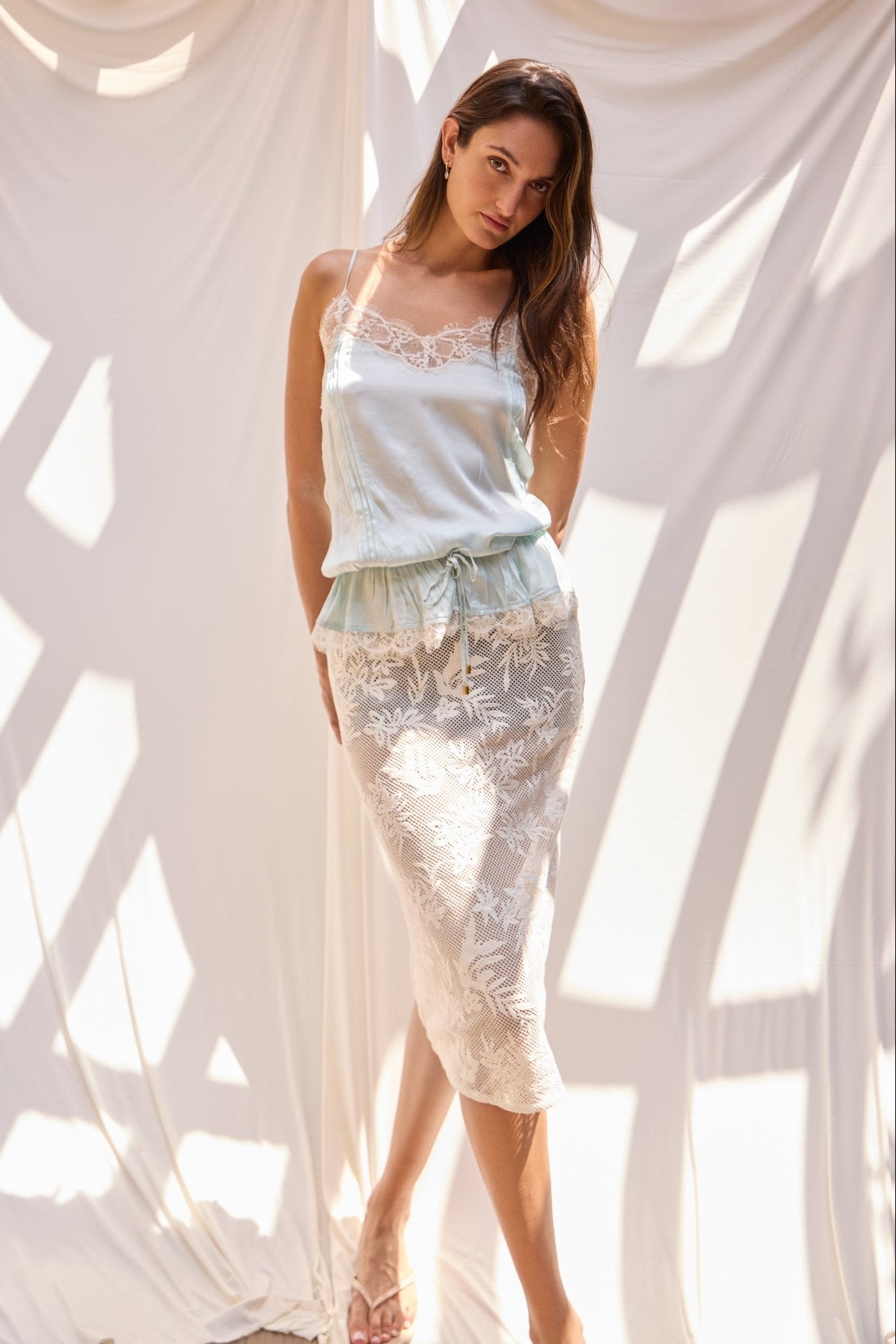 Skye Cami Top - Blue Pastel - Zandra Stone