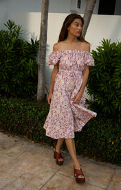 Sofi Off Shoulder Dress - Limited Edition Print - Zandra Stone