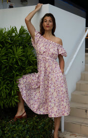 Sofi Off Shoulder Dress - Limited Edition Print - Zandra Stone