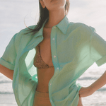 Soft Cotton Short Sleeve Button Down Shirt - Zandra Stone