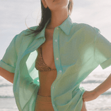 Soft Cotton Short Sleeve Button Down Shirt - Zandra Stone