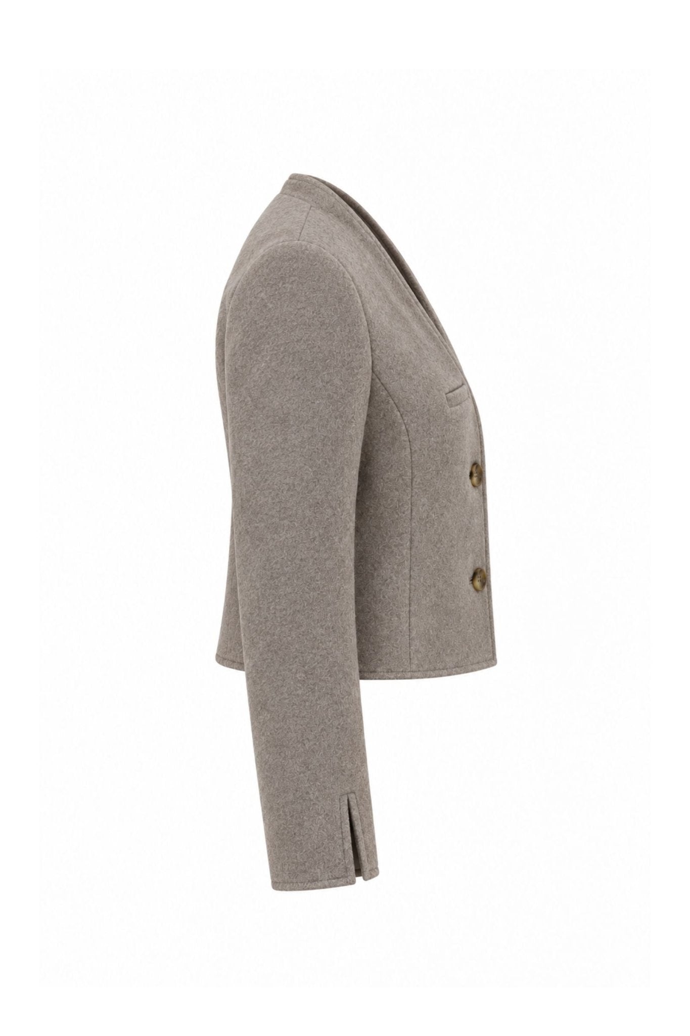 Stine Cropped Jacket - Brown - Zandra Stone