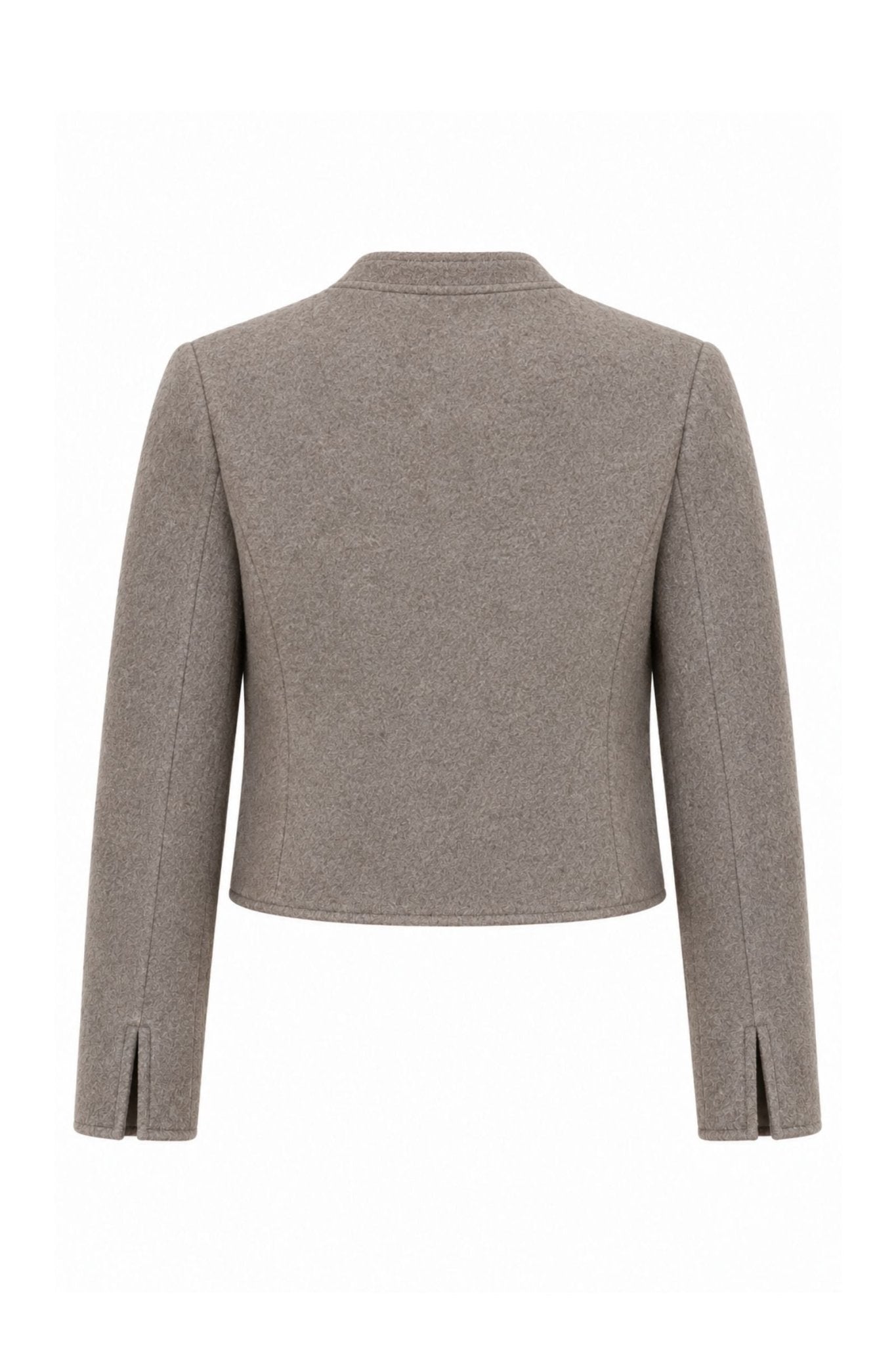 Stine Cropped Jacket - Brown - Zandra Stone