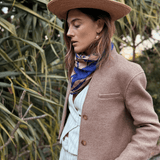 Stine Cropped Jacket - Brown - Zandra Stone