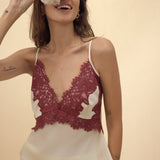 Strobe Lace Spaghetti Top - Zandra Stone