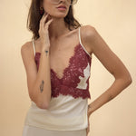 Strobe Lace Spaghetti Top - Zandra Stone
