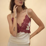 Strobe Lace Spaghetti Top - Zandra Stone