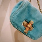 Velvet Bag with Bamboo Buckle - Zandra Stone