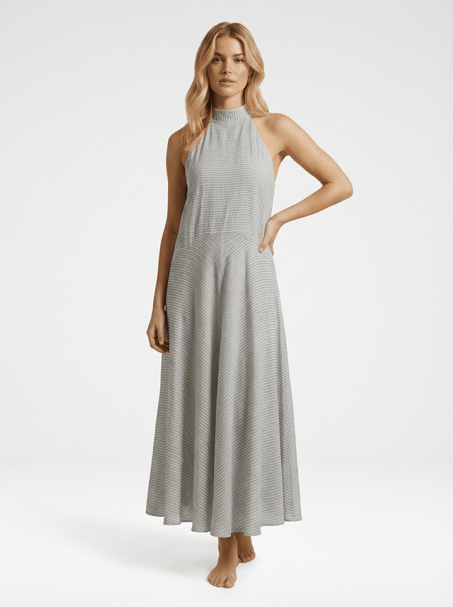 Victoria Dress - Black & White - Zandra Stone