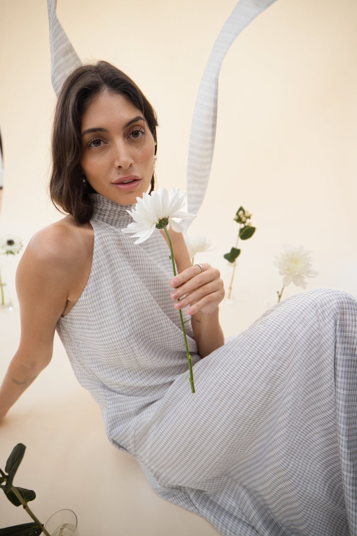 Victoria Dress - Black & White - Zandra Stone