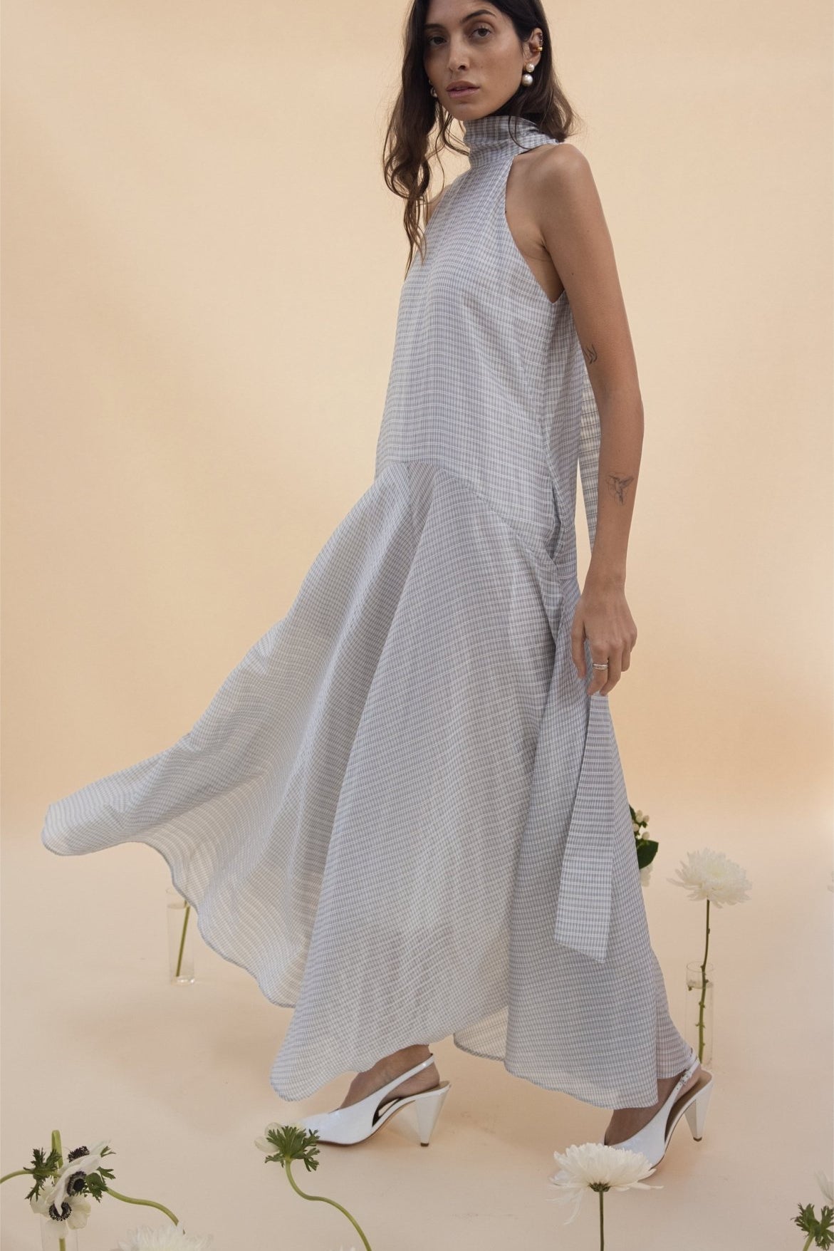 Victoria Dress - Black & White - Zandra Stone