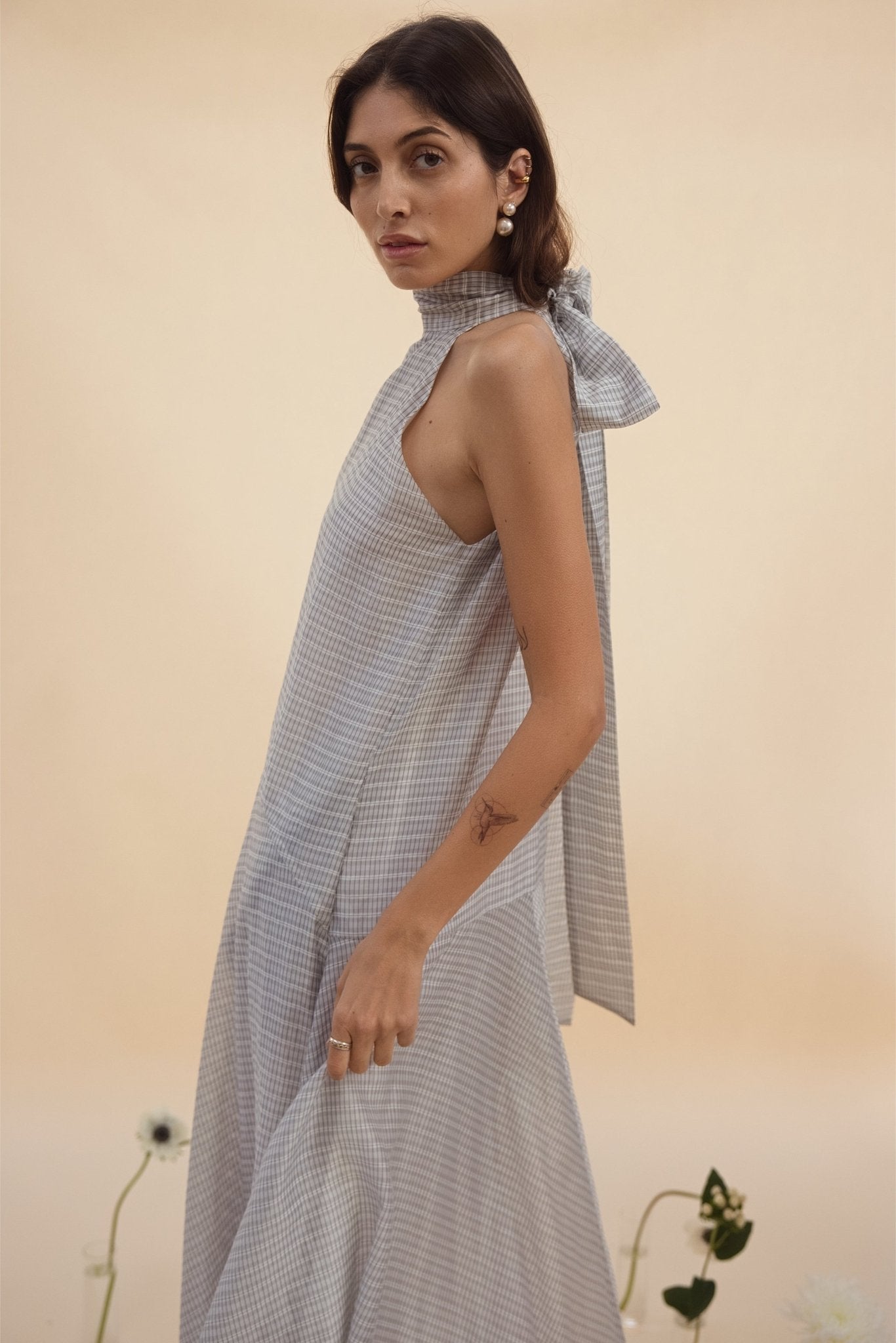 Victoria Dress - Black & White - Zandra Stone