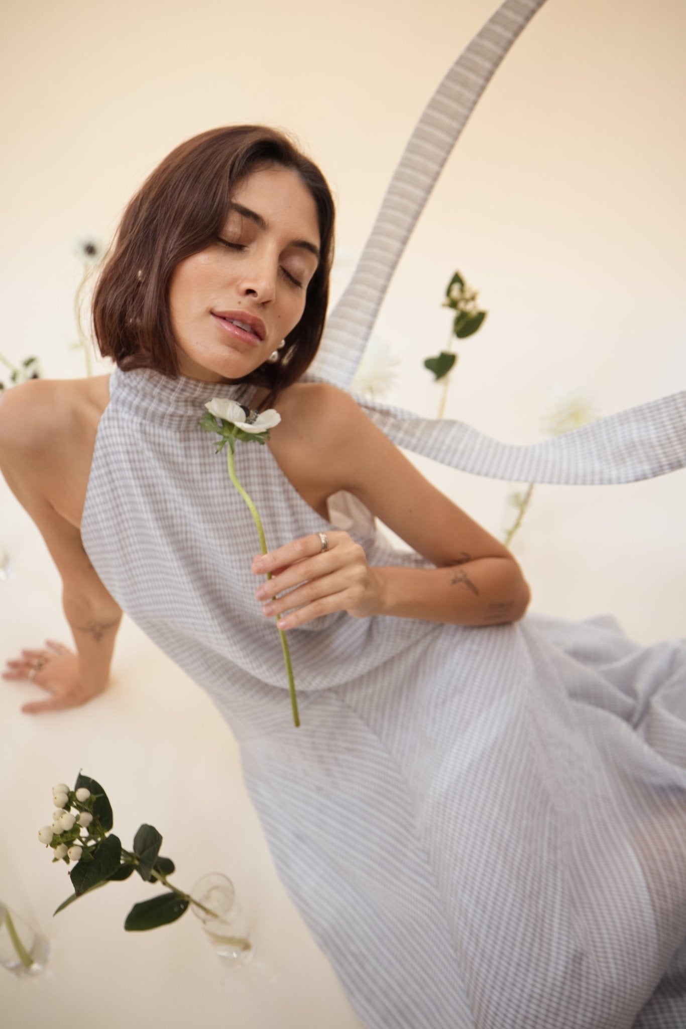 Victoria Dress - Black & White - Zandra Stone