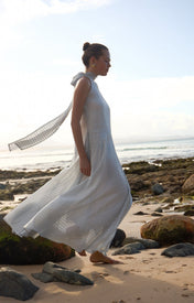 Victoria Dress - Snow plaid - Zandra Stone