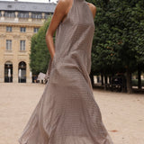 Victoria Halter Dress - Plaid - Zandra Stone