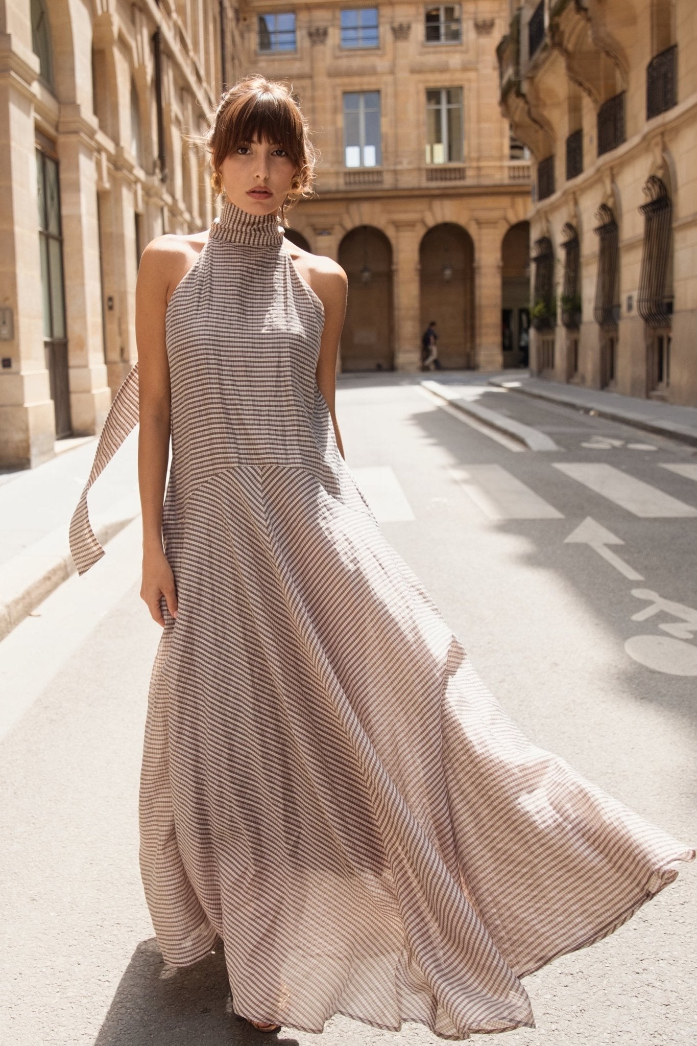 Victoria Halter Dress - Plaid - Zandra Stone