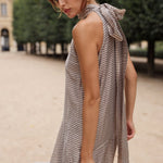Victoria Halter Dress - Plaid - Zandra Stone